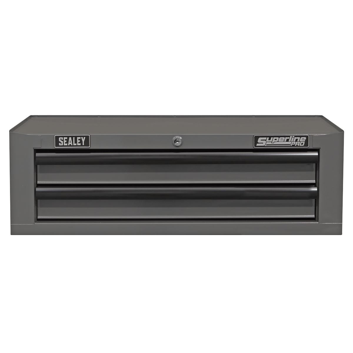 Sealey AP26029TG Mid-Box Tool Chest 2 Drawer with Ball-Bearing Slides - Grey/Black