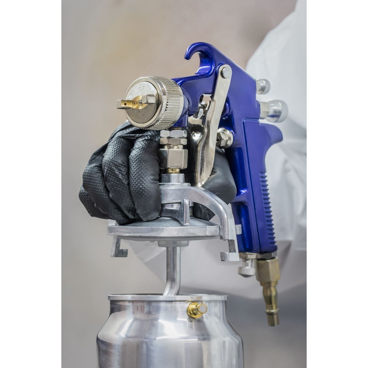 Sealey S717 Suction Feed Spray Gun 1.7mm Set-Up