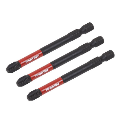 Sealey AK8256 Phillips #3 Impact Power Tool Bits 75mm - 3pc