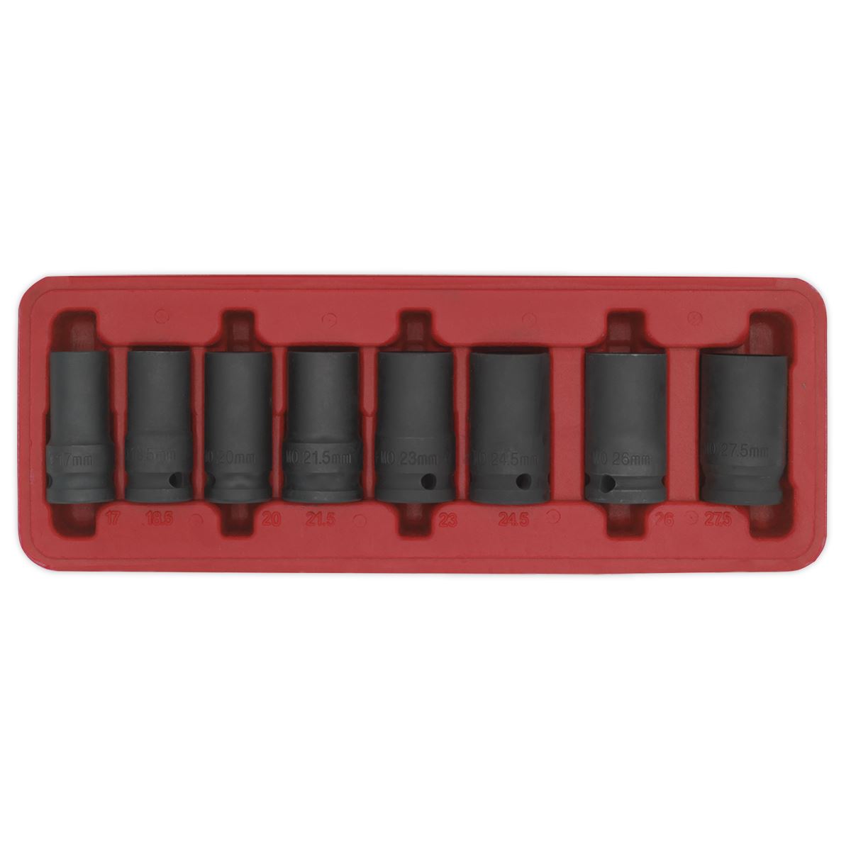 Sealey SX202 Locking Wheel Nut Removal Set 8pc 1/2"Sq Drive