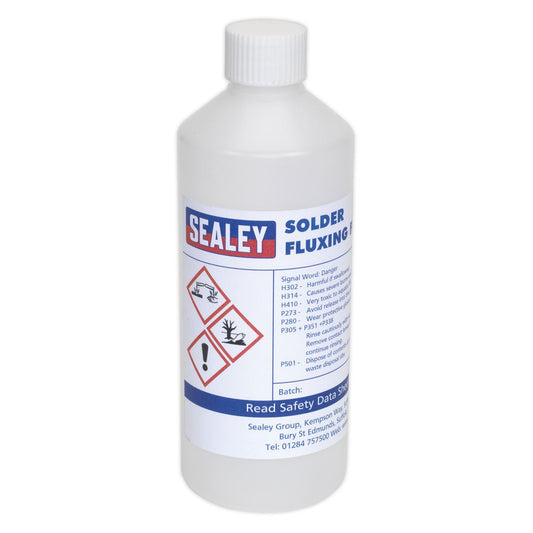 Sealey SOLFLUX Solder Fluxing Fluid 500ml Bottle