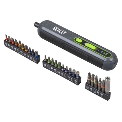 Sealey CP4VSD 4V Cordless Screwdriver with 25pc Bit Set