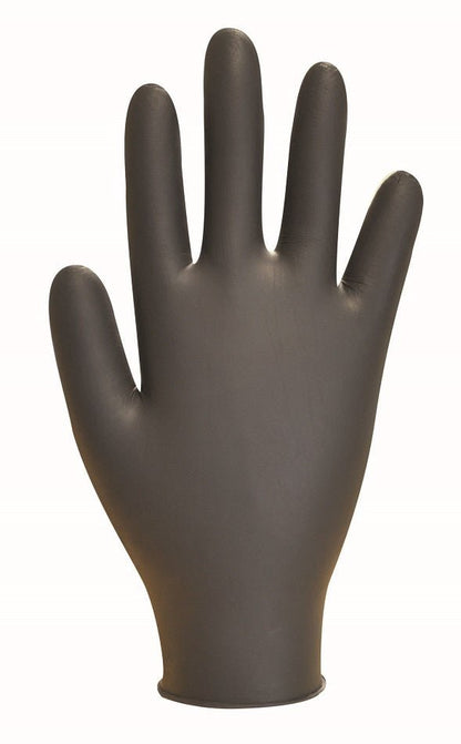 Box 100 Bodyguards GL897 Black Nitrile Powder Free Disposable Gloves - McCormickTools