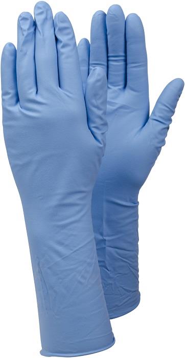 Box 50 Ejendals Tegera 846 Blue Nitrile Long Cuff Disposable Gloves