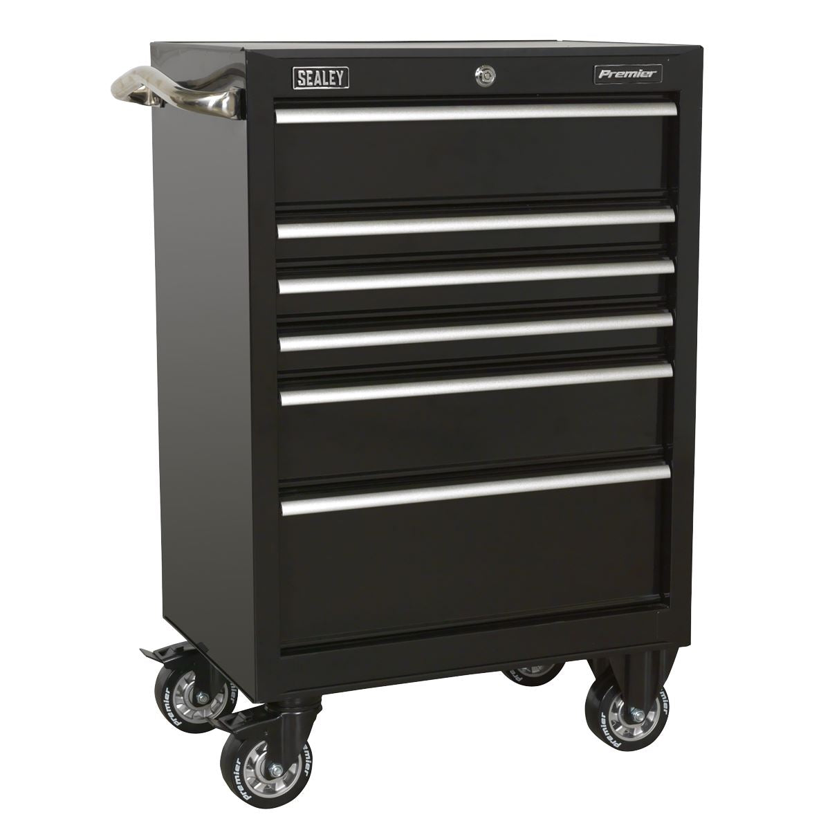 Sealey PTB67506 Rollcab 6 Drawer 675mm Heavy-Duty Black