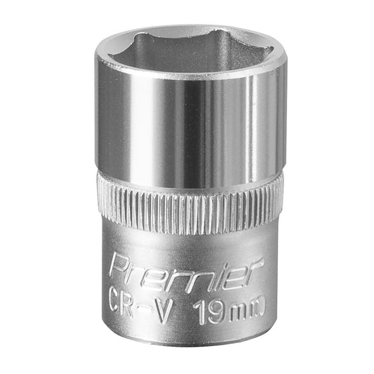 Sealey S1219 WallDrive® Socket 19mm 1/2"Sq Drive-McCormickTools