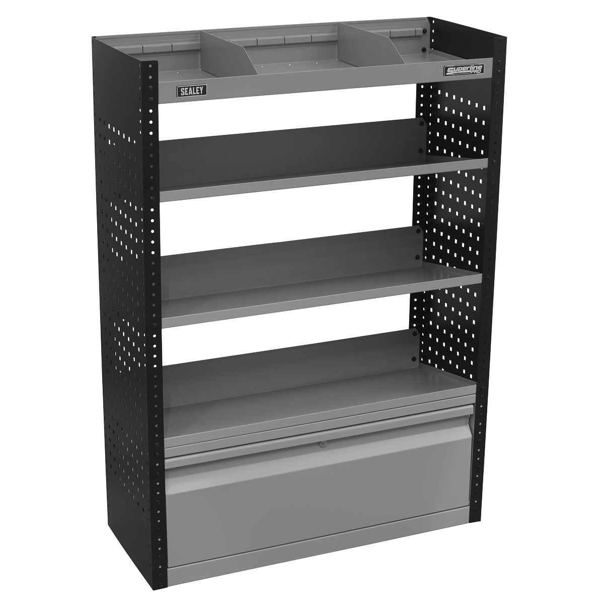 Sealey APMSVCOMBO2 Modular Slanted Shelf Van Storage System