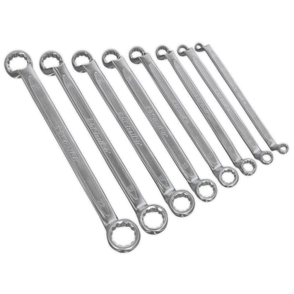 Sealey AK63257 Offset Double End Ring Spanner Set 8pc Metric