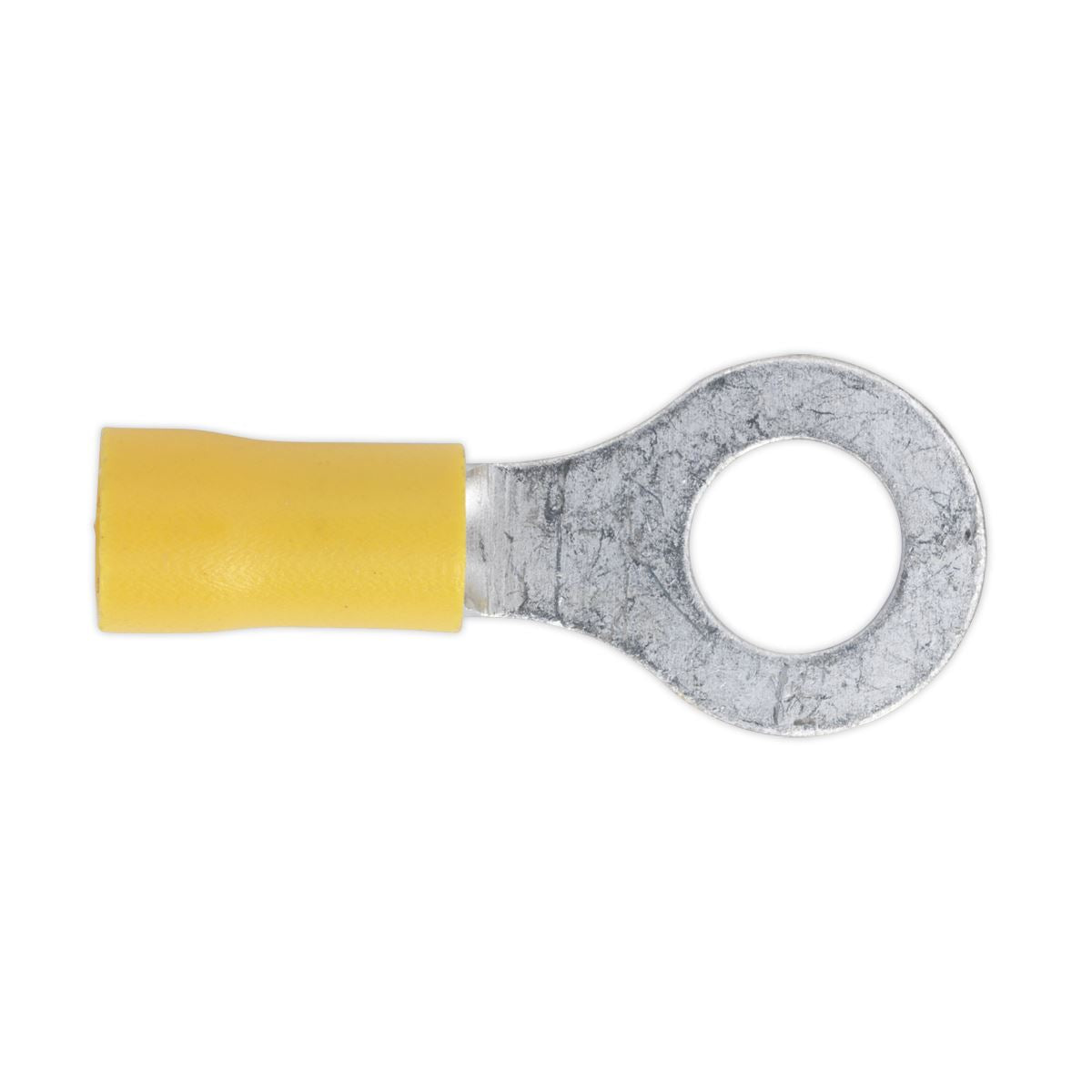 Sealey YT20 Easy-Entry Ring Terminal Ø8.4mm (5/16") Yellow Pack of 100