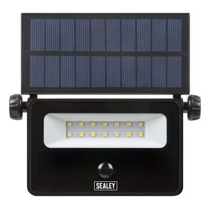 Sealey LED16S Extra-Slim Solar Floodlight with Wall Bracket 16W SMD LED