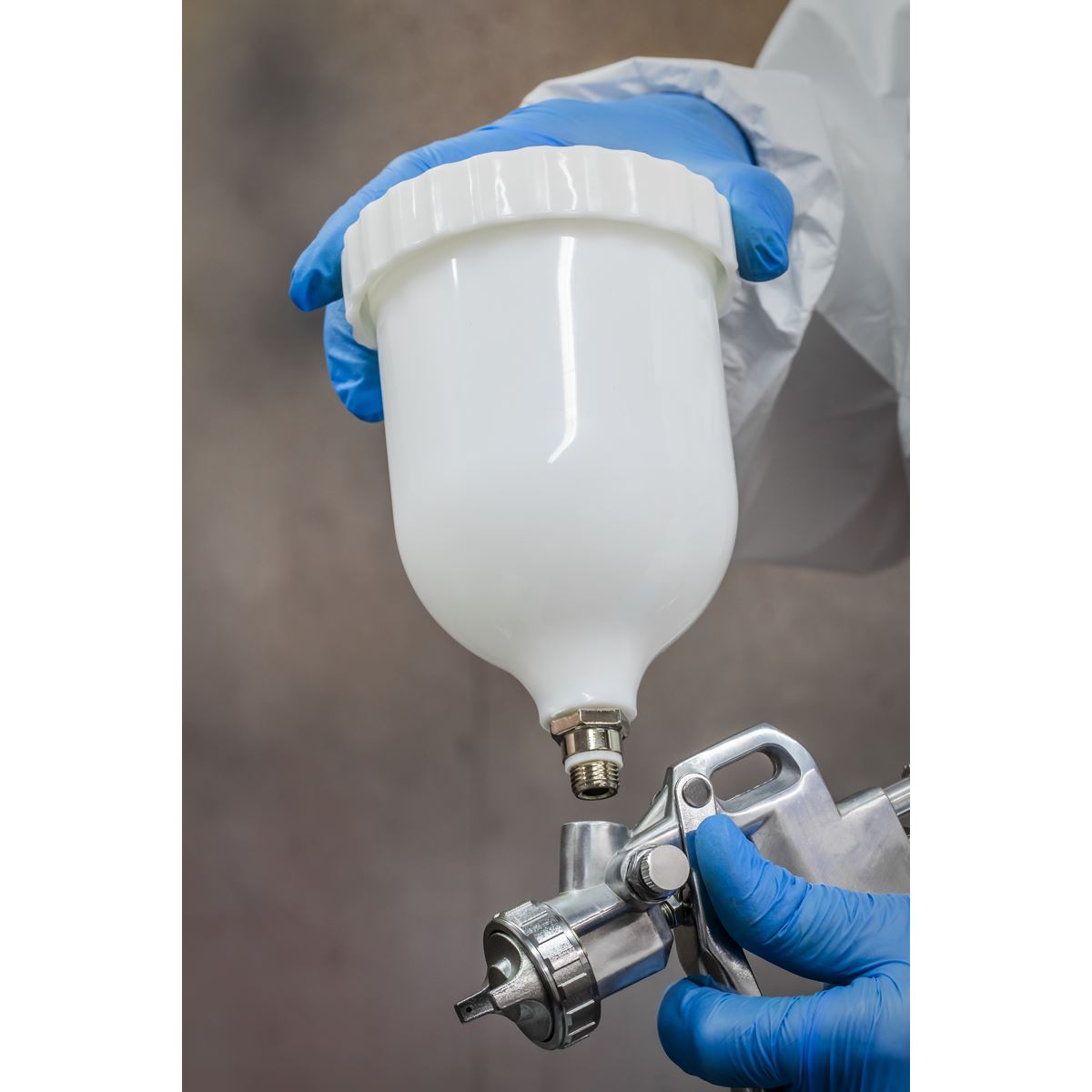 Sealey SSG502 Spray Gun Gravity Feed 1.8mm Set-Up