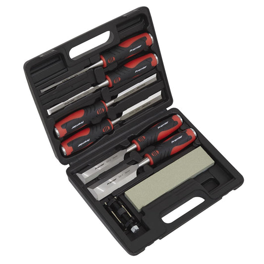 Sealey AK9240 Hammer-Thru Wood Chisel 8pc Set