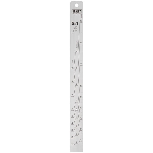 Sealey PA08 Aluminium Paint Measuring Stick 5:1/5:3