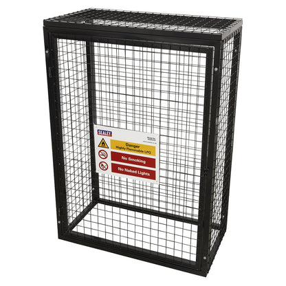 Sealey GCSC319 Safety Cage - 3 x 19kg Gas Cylinders