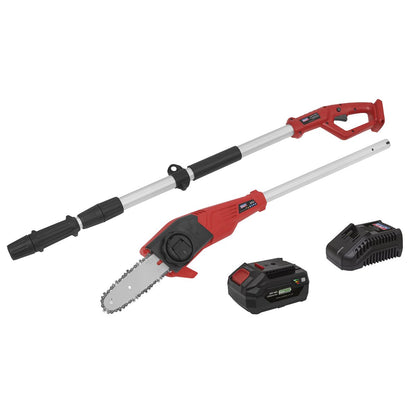 Sealey CP20VTP02 Telescopic Cordless 20cm Chainsaw Kit 20V 4Ah SV20 Series