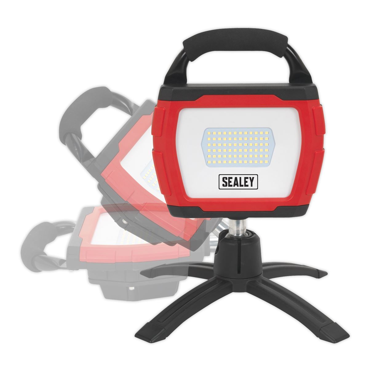 Sealey LED360FR Rechargeable 360° Floodlight 36W SMD LED Portable Red Lithium-ion