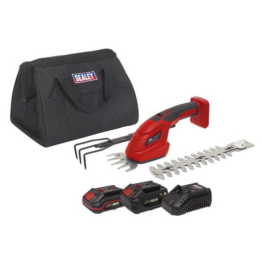 Sealey CP20VGT3KIT Cordless 3-in-1 Garden Tool Kit 20V SV20 Series – 2 Batteries