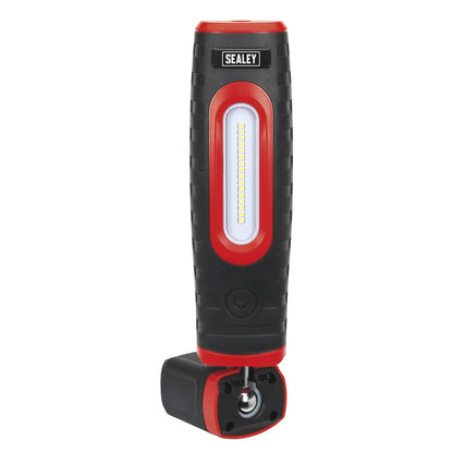 Sealey LED360PLUS Rechargeable 360° Inspection Light 10W & 3W SMD LED Black 2 x Lithium-ion