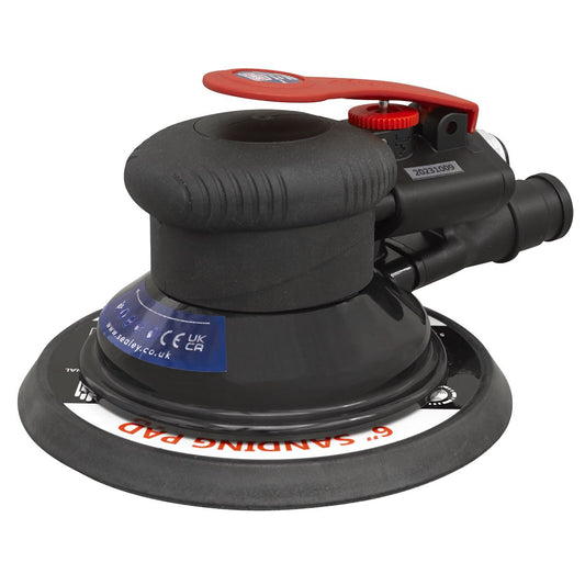 Sealey SA801 Air Palm Orbital Sander Ø150mm Dust-Free