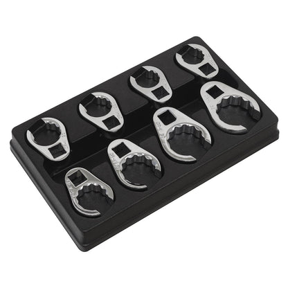 Sealey AK5981 Crow's Foot Spanner Set 8pc 1/2"Sq Drive Metric