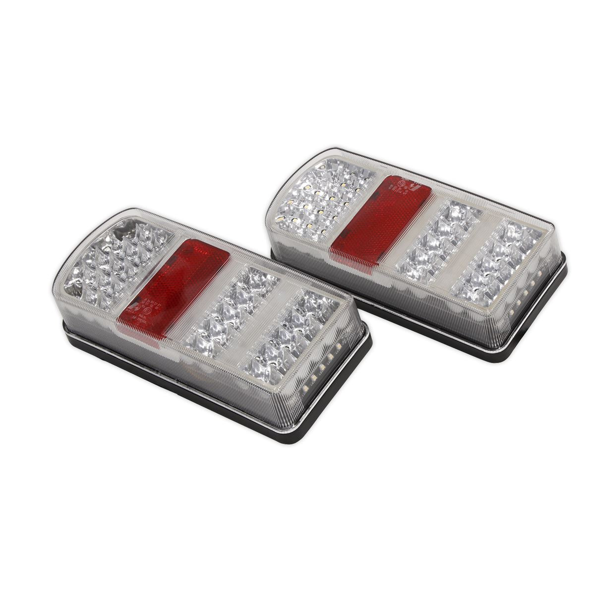 Sealey TB19LED Rear Rectangle Lamp Cluster (Pair) SMD LED 12V-McCormickTools