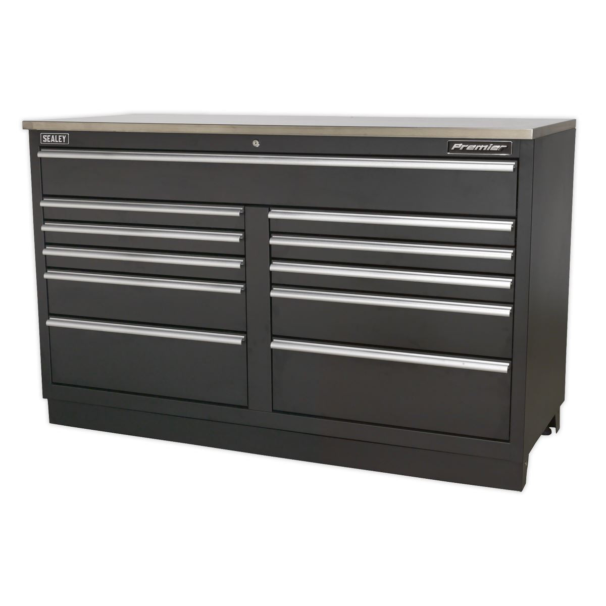 Sealey APMS04 Modular Floor Cabinet 11 Drawer 1550mm Heavy-Duty