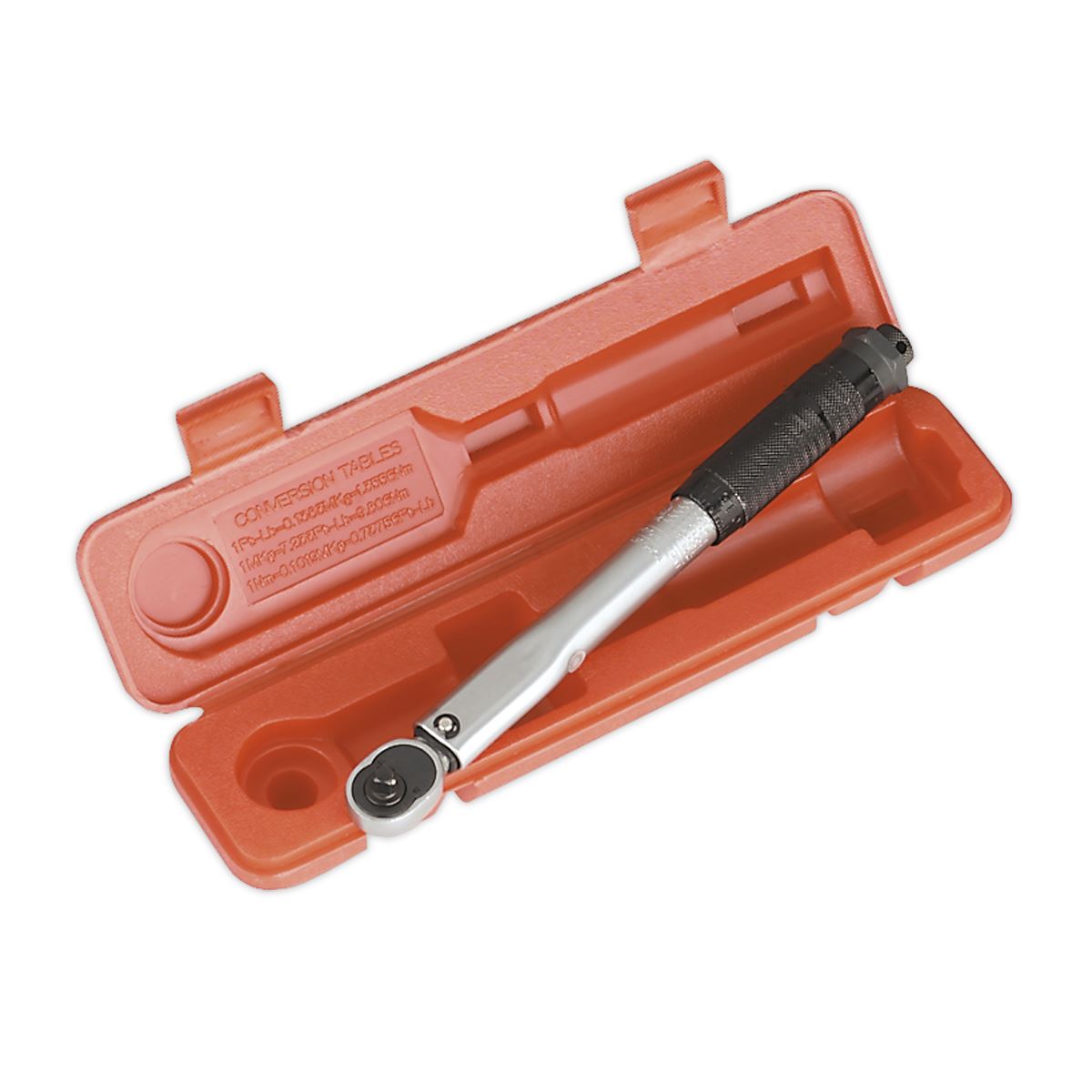 Sealey STW101 Torque Wrench Micrometer Style 1/4"Sq Drive 5 - 25Nm(44 - 221lb.in) - Calibrated