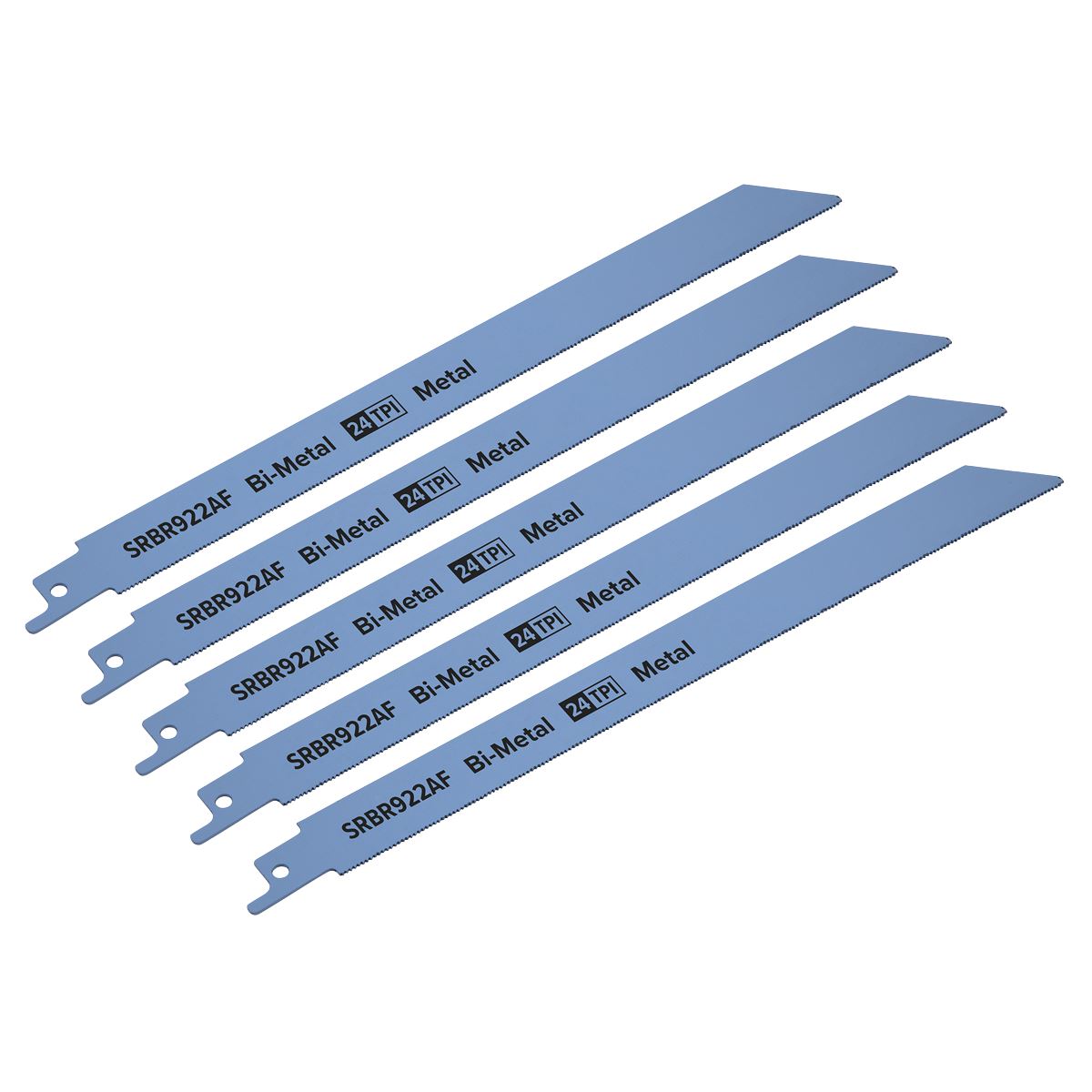 Sealey SRBR922AF Reciprocating Saw Blade Metal 230mm 24tpi - Pack of 5