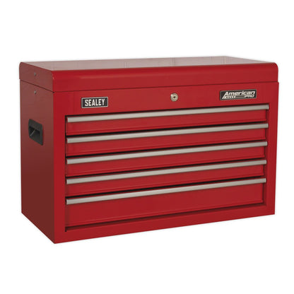 Sealey AP225 Topchest 5 Drawer with Ball-Bearing Slides - Red