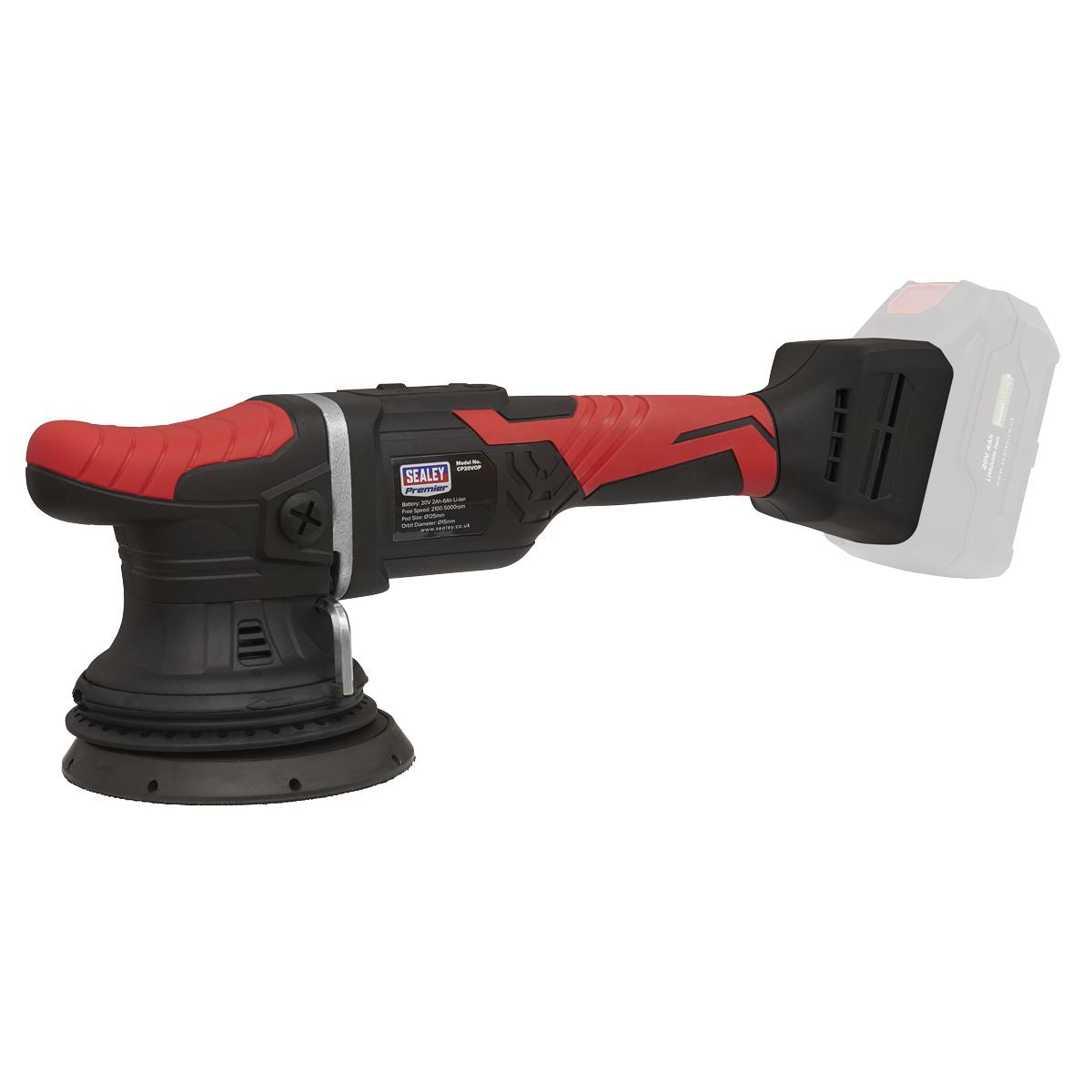 Sealey CP20VOP Cordless Orbital Polisher Ø125mm 20V SV20 Series Lithium-ion - Body Only