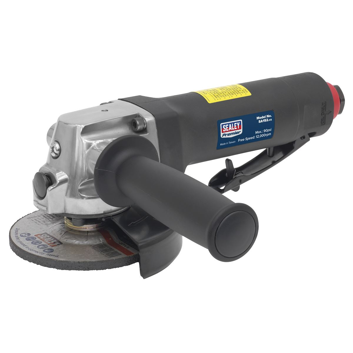 Sealey SA152 Air Angle Grinder Ø100mm Composite Housing