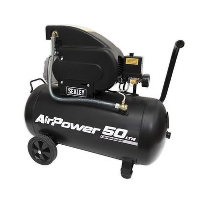 Sealey SAC5020A Air Compressor 50L Direct Drive 2hp