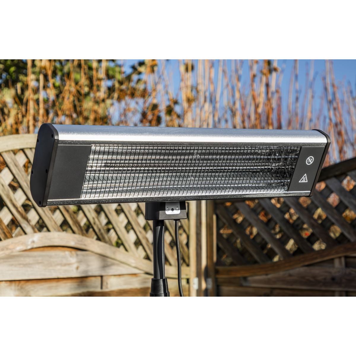 Sealey IFSH1809R High Efficiency Carbon Fibre Infrared Patio Heater 1800W/230V with Telescopic Floor Stand