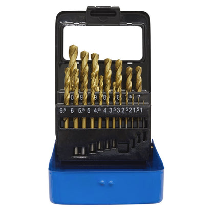 Sealey AK4719 HSS Fully Ground Drill Bit Set 19pc DIN 338 Metric