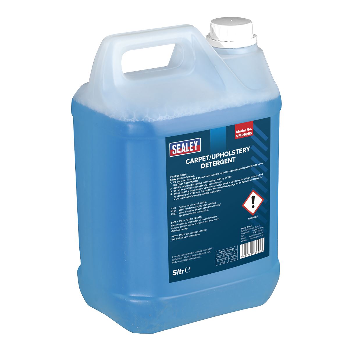 Sealey VMR925S Carpet/Upholstery Detergent 5L