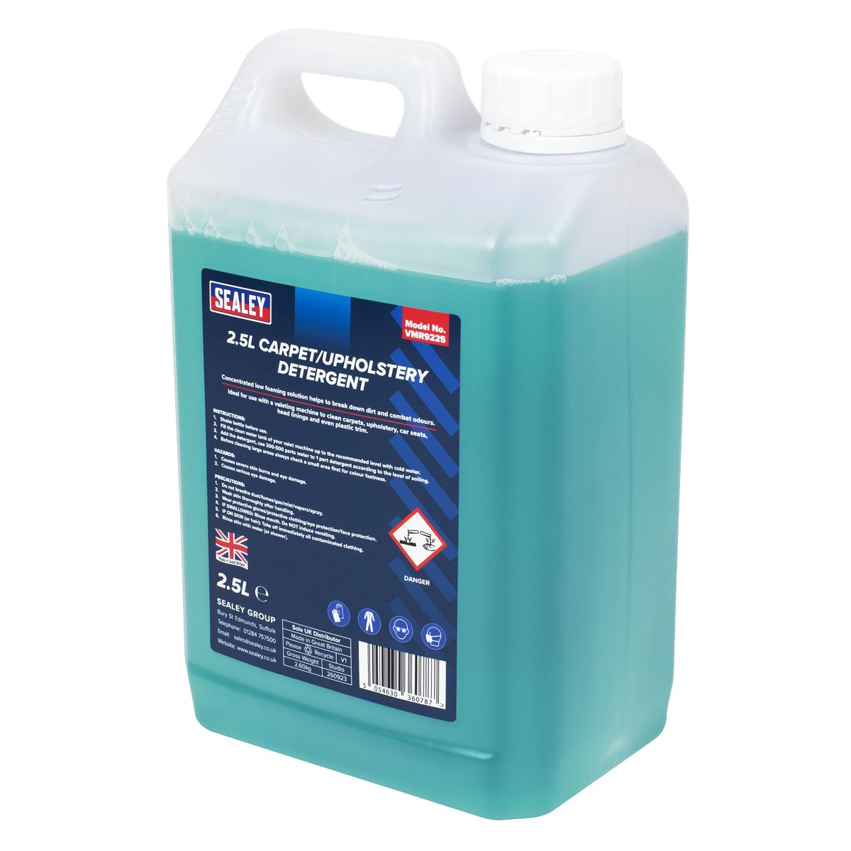 Sealey VMR9225 Carpet/Upholstery Detergent 2.5L