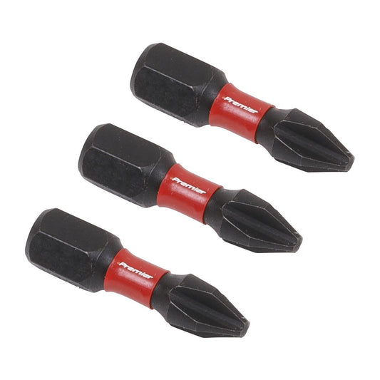 Sealey AK8205 Phillips #2 Impact Power Tool Bits 25mm - 3pc