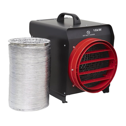 Sealey DEH10001 Industrial Fan Heater 10kW with Ducting