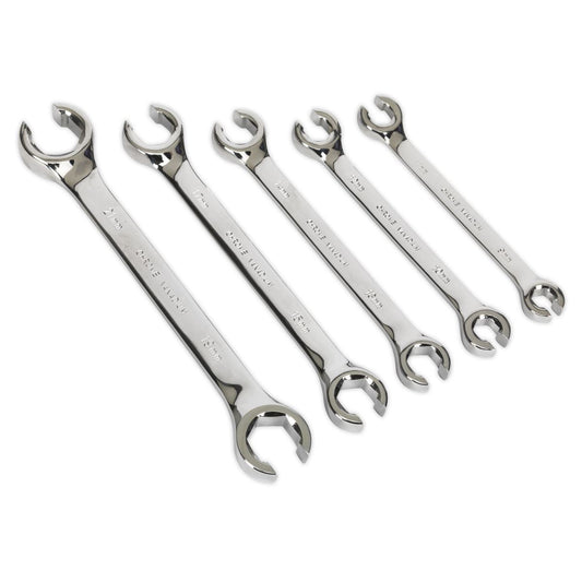 Sealey AK2651 Flare Nut Spanner Set 5pc Metric