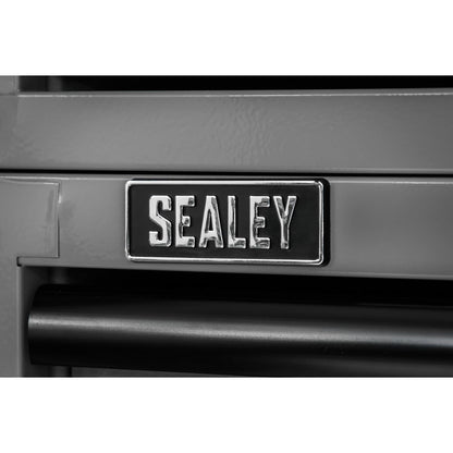 Sealey AP26029TG Mid-Box Tool Chest 2 Drawer with Ball-Bearing Slides - Grey/Black