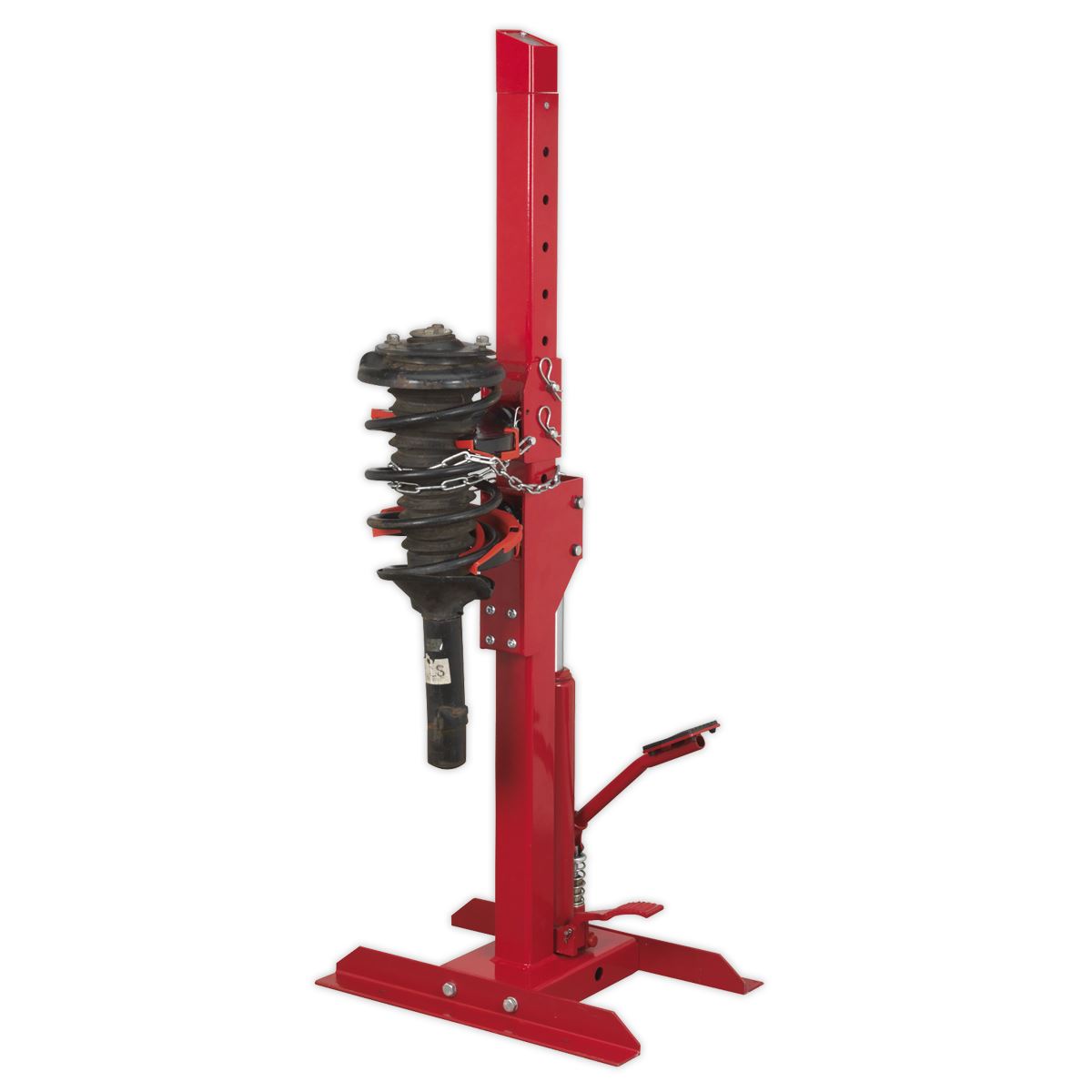 Sealey RE2311 Coil Spring Compressing Station with Gauge Hydraulic 2000kg Capacity