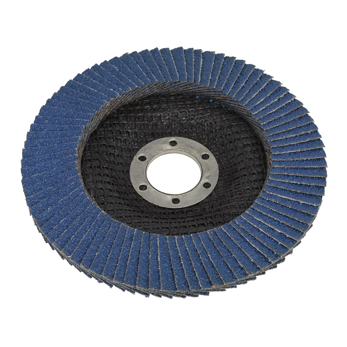 Sealey FD12540 Flap Disc Zirconium Ø125mm Ø22mm Bore 40Grit