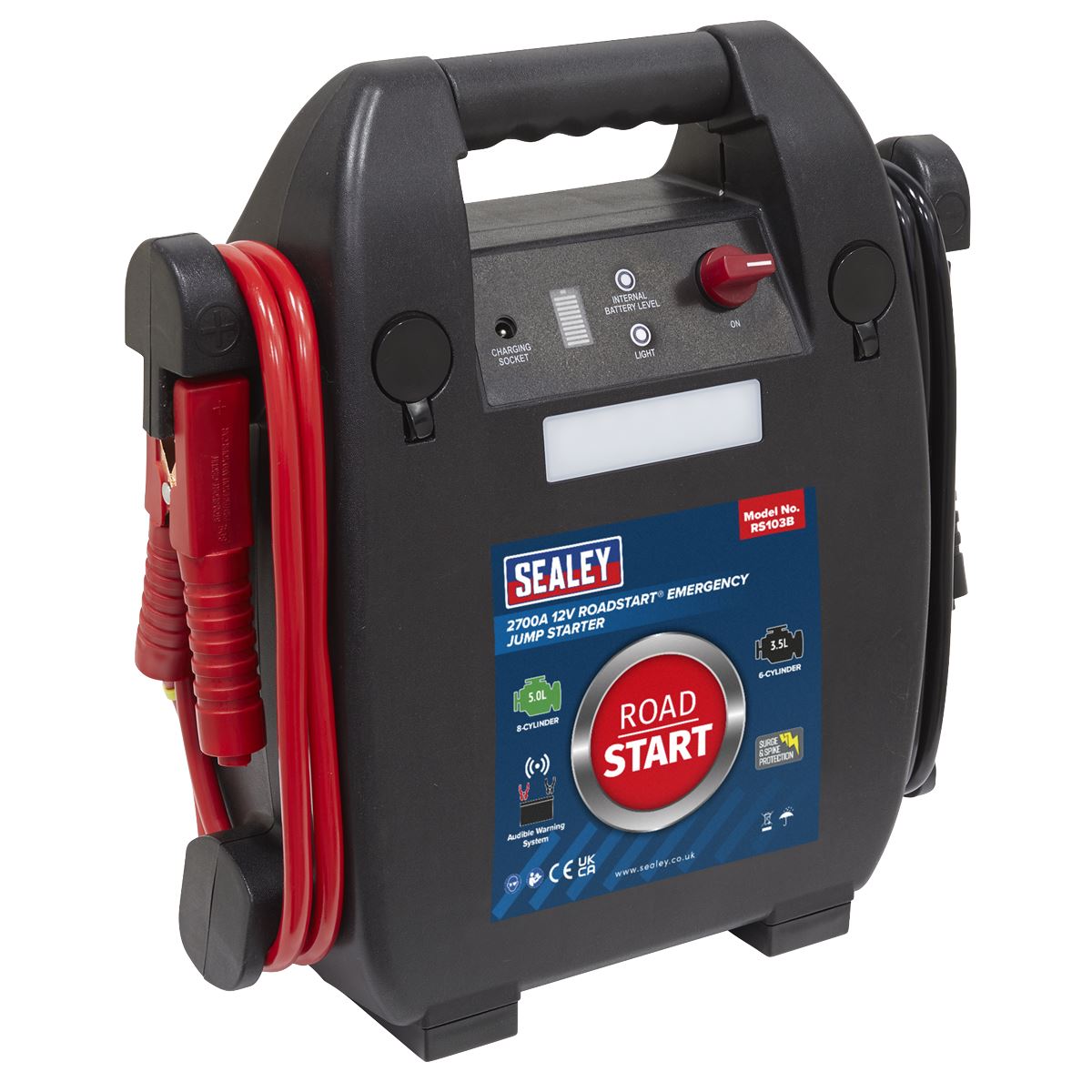 Sealey RS103B RoadStart® Emergency Jump Starter 12V 5L 8-Cylinder