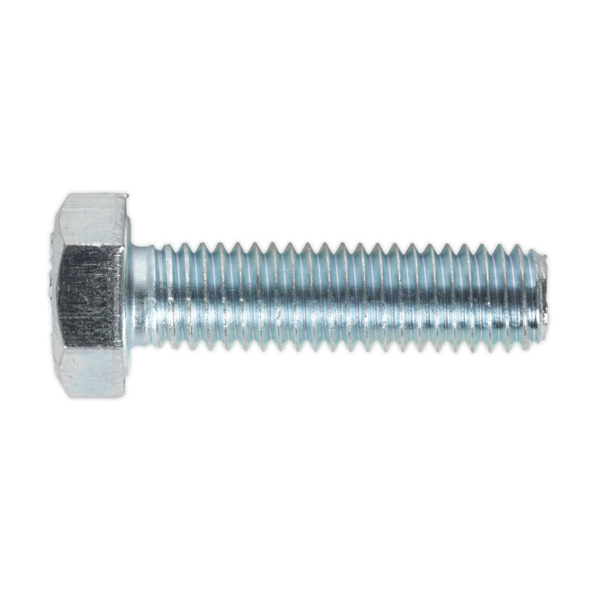 Sealey SS830 HT Setscrew M8 x 30mm 8.8 Zinc Pack of 50