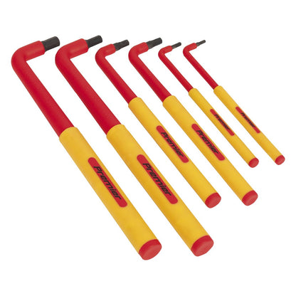 Sealey AK7177 Hex Key Set 6pc Extra-Long VDE