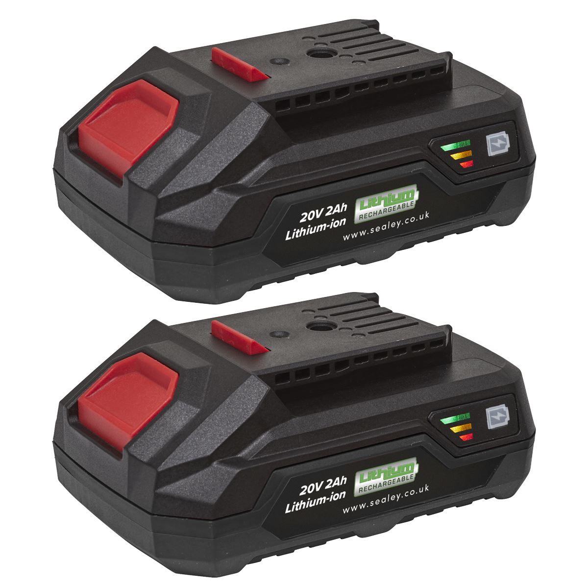 Sealey BK02 Power Tool Battery Pack 20V 2Ah Kit for SV20 Series