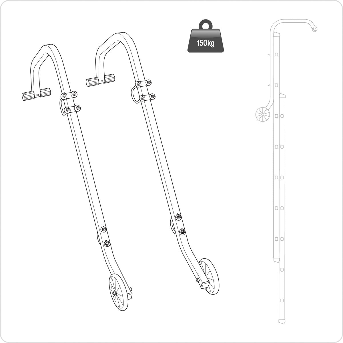 Sealey LAD003 Ladder Roof Hooks