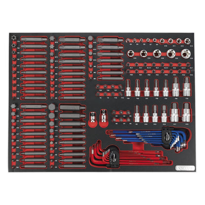 Sealey TBTP07 Tool Tray with Specialised Bits & Sockets 177pc