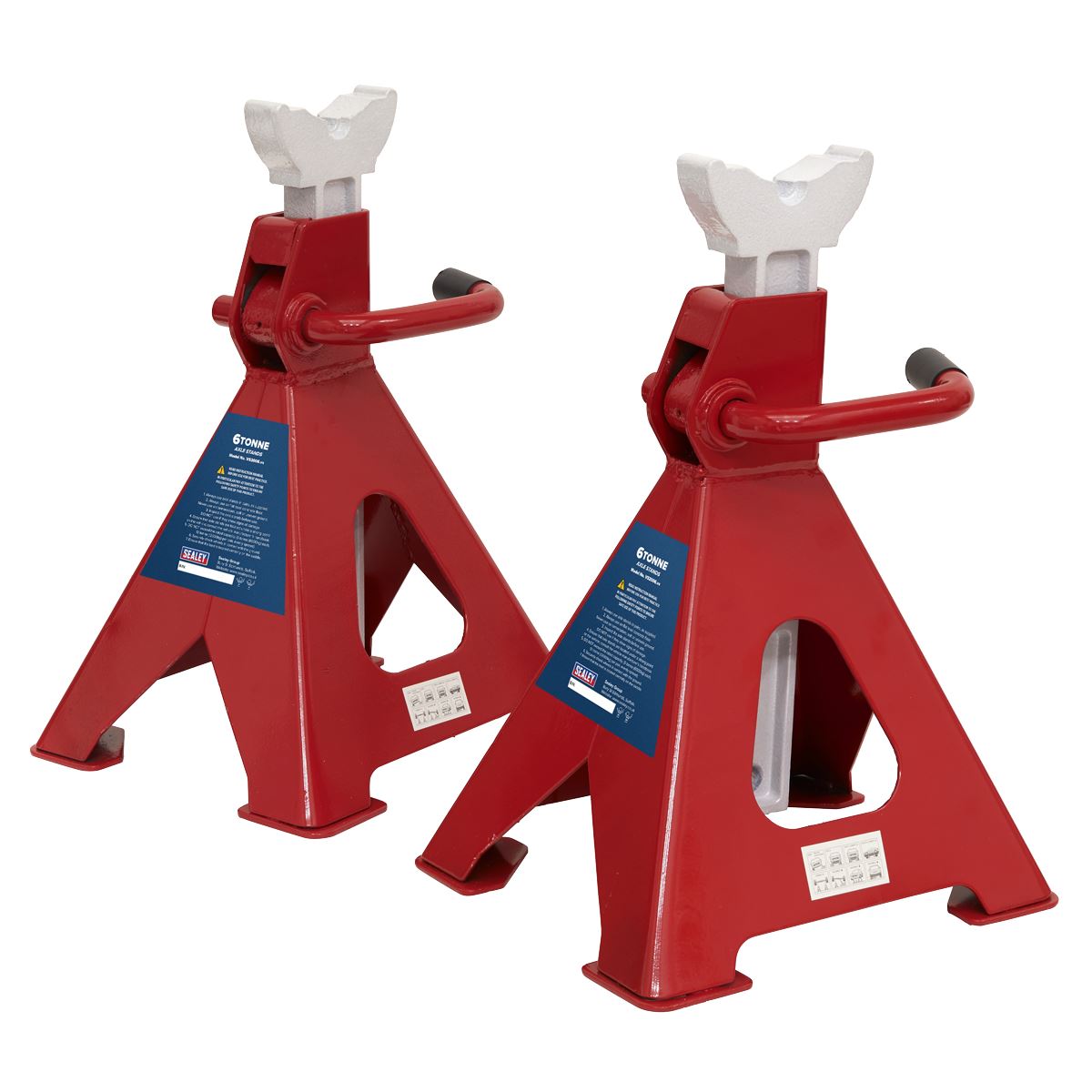 Sealey VS2006 Ratchet Type Axle Stands (Pair) 6 Tonne Capacity per Stand