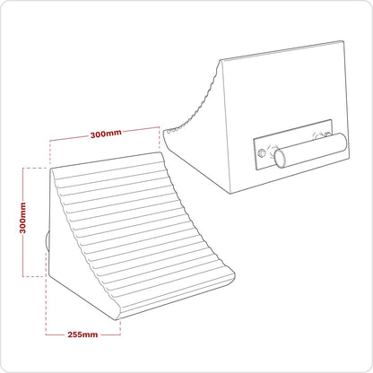 Sealey WC12 Heavy-Duty Rubber Wheel Chock - Single